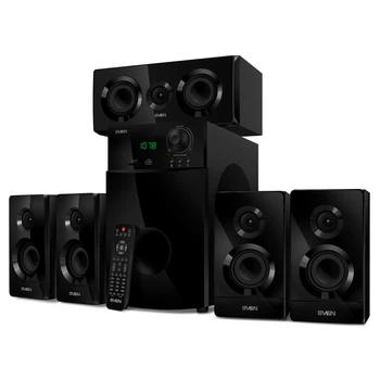 Акустическая система SVEN HT-210 125Вт, cабвуфер 50Вт + cателлиты 75Вт, 5.1 акустика с Bluetooth, FM-радио, USB/SD (SV-014124)