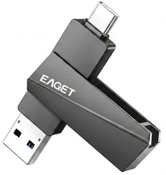 Флеш пам'ять USB EAGET CF60 64GB USB 3.2 Gen1 + Type-C