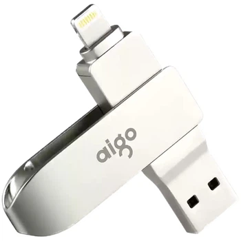 Флеш память USB Aigo U371 64GB USB 3.2 Gen1 + Lightning