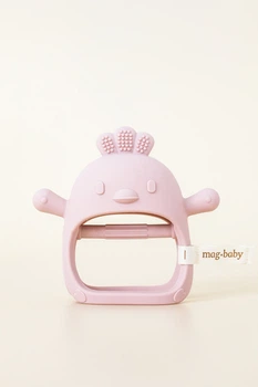 Силиконовый прорезыватель-перчатка "Bird", Розовый MagBaby (5116)