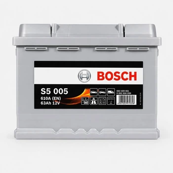 Автомобильный аккумулятор Bosch S5 005 63Ah 610A R+ 12V