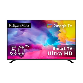 Телевизор Krüger&Matz 50" UHD Google TV 5.0 DVB-T2/T/C H.265 HEVC (KM0250UHD-G2)
