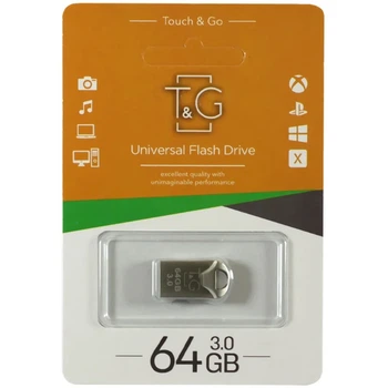 Флеш-накопитель T&G 106 Metal Series USB 3.0 64 ГБ серебристая