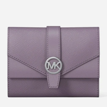 Гаманець жіночий з натуральної шкіри для карток Michael Kors 188705016 Бузковий (1162871061)