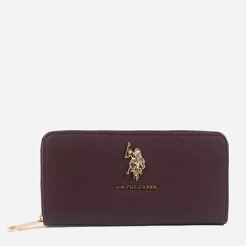 Кошелек женский из искусственной кожи для карточек U.S. Polo Assn 320953858 Бордовый (1162821628)