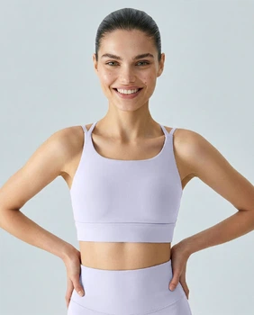 Женский спортивный топ бра Nordvik Luxe-Support Фиолетовый L