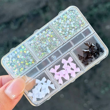 Набор шармов для декора ногтей Star Pink Mix