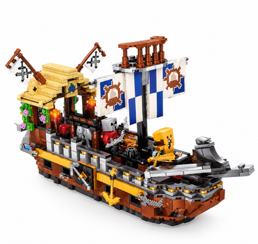 Конструктор Пиратский Корабль My World MG1100, 724 детали