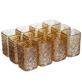 Стакани Matrix Glass коричневі 195 мл 12 штук
