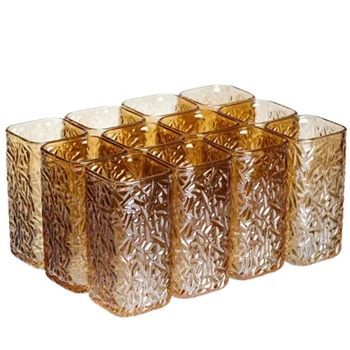 Набір стаканів Matrix Glass коричневий 245 мл 12 штук