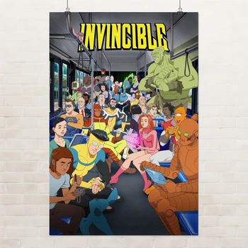Постер Невразливий, Invincible, декор кімнати підлітка, вільтруміт, Омнімен, A1 90×60 см (id7356)