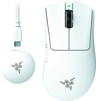 Бездротова (2,4G) миша Razer DeathAdder V4 PRO Wireless/USB White/БІЛА (RZ01-05330200-R3G1)