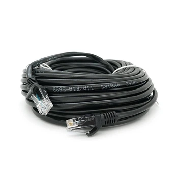 Патч-корд литой Ritar YG513 CCA, UTP, RJ-45, Cat.5e, 15 м, черный