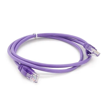 Патч-корд литий Ritar YG269 UTP, RJ-45, Cat.5e, 1 м, фіолетовий, Cu (мідь)