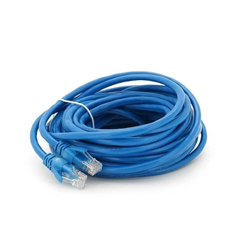 Патч-корд литой Ritar YG575 UTP, RJ-45, Cat.6, 10 м, синий, Cu (медь)