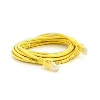 Патч-корд литой Ritar YG932 UTP, RJ-45, Cat.5e, 5 м, желтый, Cu (медь)