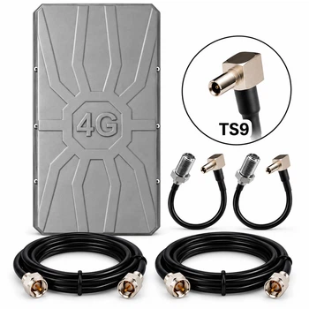 Комплект 3G/4G антенны RunBit Spider MIMO 2×18 dBi с кабелями 2×15 м и переходниками TS9
