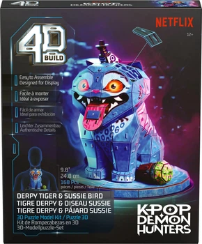 Пазл 4D SpinMaster KPop Demon Hunters - Тигр Дерпі та пташка Суссі 168 елементів (681147143685)