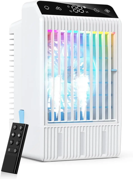 Портативный кондиционер TIPTOP HOME F11 1000 мл 4 в 1 с пультом управления белый для охлаждения и увлажнения