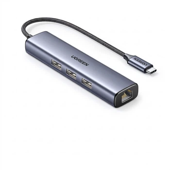 Адаптер UGREEN Type-C - Gigabit Ethernet мережевий для MacBook