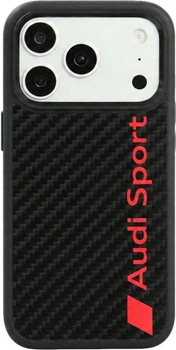 Etui plecki Audi R8 Carbon Fiber MagSafe do Apple iPhone 18 Pro/17 Pro Black (AUS-TPUPCMIP18P-R8/D2-BK)