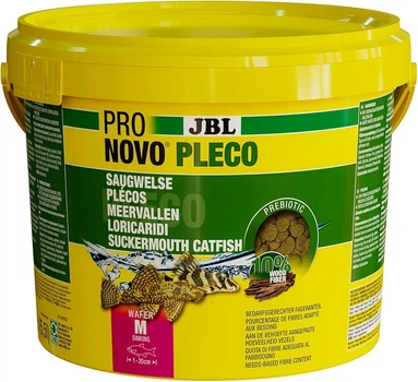 JBL ProNovo Pleco M 5.5 л корм в таблетках для сомів-присосок в акваріумі 3133600