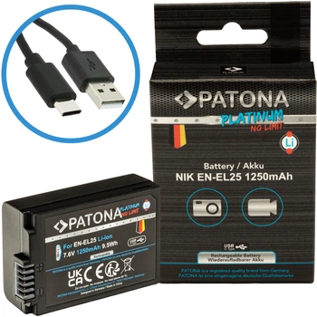 Акумулятор PATONA Platinum EN-EL25 USB-C для Nikon Zfc Z50 Z30 (4055655238793)