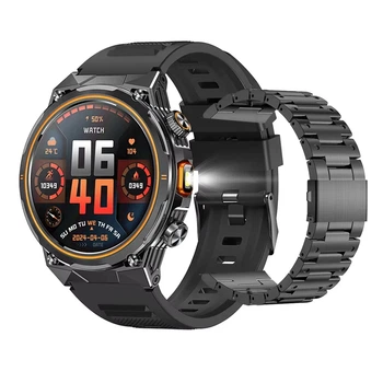 Смарт-годинник Modfit Track Pro Black чоловічий з металевим ремінцем 22 мм