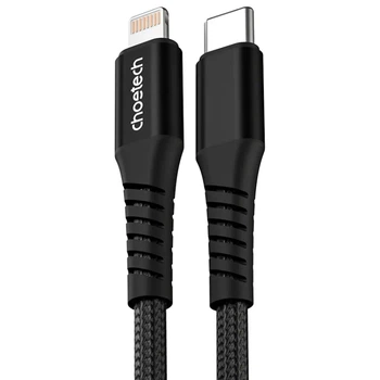Кабель Choetech USB 3.1 Type-C M to Lightning M 1м 27W PD Black (XCL-1030-BK)