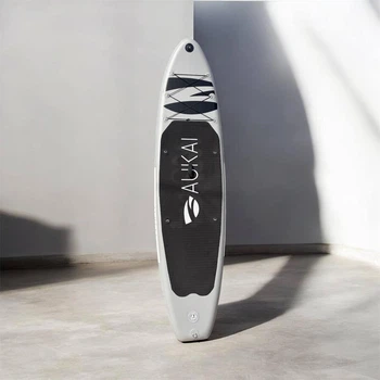 SUP-доска надувная AUKAI 320 см (10'6") с веслом, насосом и рюкзаком, серая