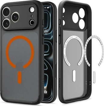 Панель Spigen Ultra Hybrid MagSafe Case для Apple iPhone 18 Pro Max/17 Pro Max Black-Orange (ACS12125)