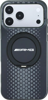 Etui na smartfon Apple iPhone 18 Pro/17 Pro AMG IML Double Layer Urban Line with Ring Stand MagSafe Black (AMHMP18L24HRSGPK)