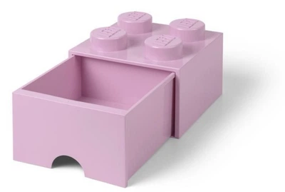 Контейнер для зберігання NHG LEGO Brick Drawer 4 Світло-рожевий (5711938029487)
