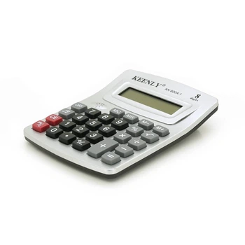 Калькулятор офісний KEENLY KK-800A-1, 27 кнопок, розміри 140*110*30мм, Silver, BOX (UG-31479)