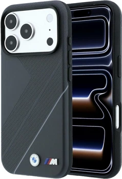 Etui na smartfon Apple iPhone 18 Pro/17 Pro BMW M Tire Track with Silver Line MagSafe Anthracite (BMHMP18L26SWPDKA)