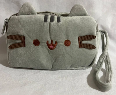 Школьный пенал Пушин Pusheen серый 19х9 см