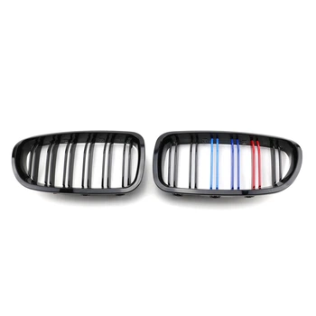 Ніздрі решітки радіатора переднього бампера BMW 5 series F10/F11/F18 2010-2017 Black 2BAR colour