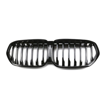 Ніздрі решітки радіатора переднього бампера BMW X1 F48 2019-2022 Black 1BAR