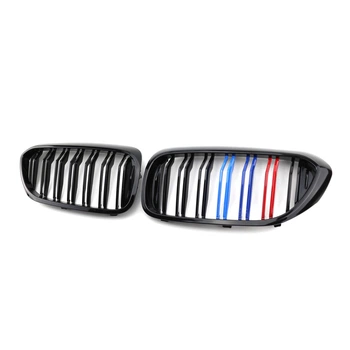 Ніздрі решітки радіатора переднього бампера BMW 5 series G30/G38 2018-2020 Black 2BAR colour