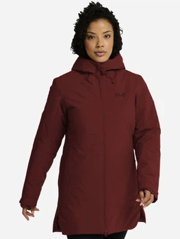 Парка демисезонная женская Jack Wolfskin Heidelstein 2 Ins Jkt W A66376-J0211 XL Бордовая (4064886766371)