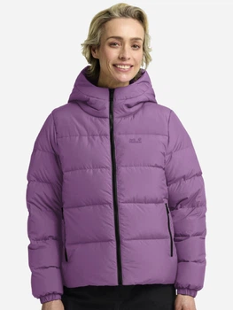 Пуховик зимний короткий женский Jack Wolfskin Frozen Palace Jkt W Rds A65097-H0133 XS Фиолетовый (4064886780797)