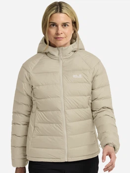 Пуховик короткий жіночий Jack Wolfskin Wild Pass Down Hoody W Rds A66374-A0084 XS Бежевий (4064886759991)