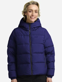 Пуховик зимний короткий женский Jack Wolfskin Frozen Palace Jkt W Rds A65097-C0711 M Синий (4064886781169)