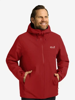 Куртка демисезонная с капюшоном мужская Jack Wolfskin Wisper Ins Jkt M A61870_J0191 M Красная (4064886777247)
