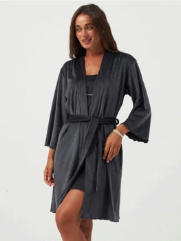 Халат женский демисезонный BARWA garments 0409 L Антрацит (2110004093323)