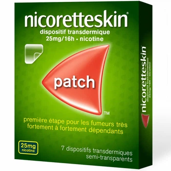 Nicorette InvisiPatch 25 мг/16 часов 7 шт. Полупрозрачный трансдермальный никотиновый пластырь Никоретт для облегчения никотиновой зависимости и симптомов отмены