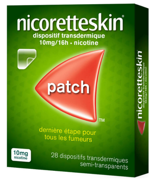 NicoretteSkin Никотиновый пластырь трансдермальный 10 мг/16 часов, 28 шт. (Nicotine Patches)