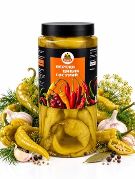 Перец острый ферментированный «Цицак» 1.5 л (без сахара и консервантов)