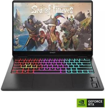 Ноутбук HP OMEN Transcend 14-FB1043DX (D8KM3UA) Shadow Black (14 / OLED / 2880x1800 / 120Hz / Intel Core Ultra 7 255H / 16GB RAM / 1TB SSD / RTX 5060 / Windows 11 Home)