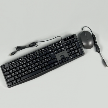 Клавиатура проводная мышка 2в1 USB совместимые системы Win MAC C235 черный
